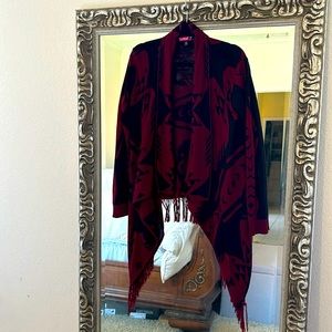 Say What Open Front Cardigan Frimge